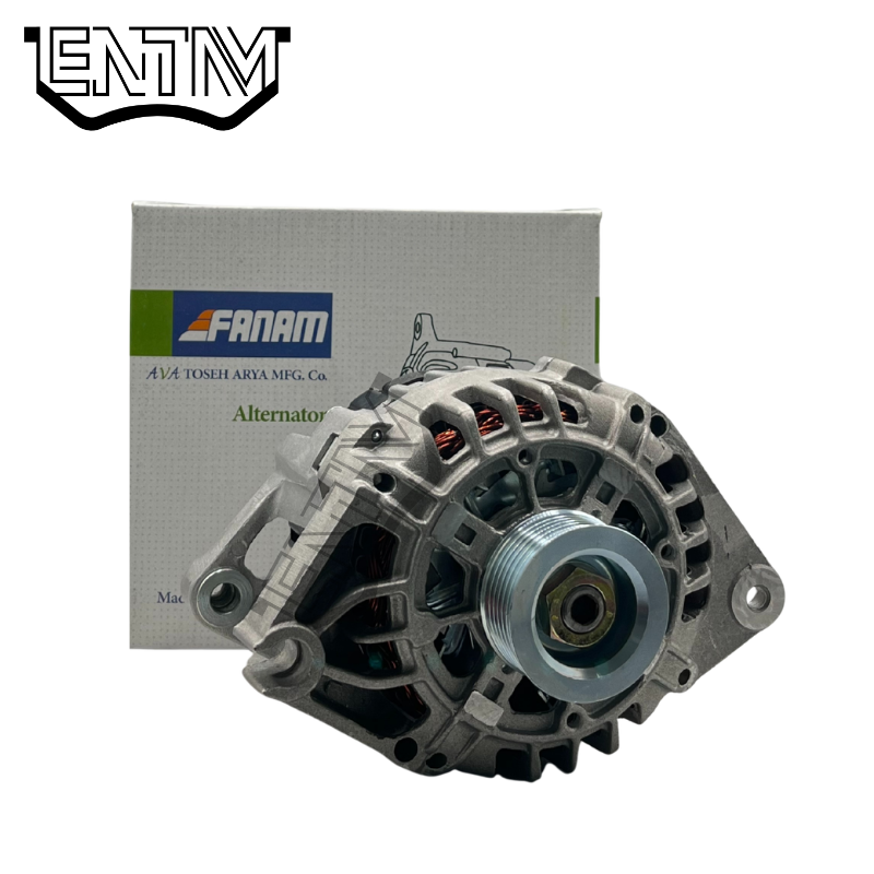 دينام پژو 405 90 آمپر 6 شیار با بسته بندي AM برند فنام